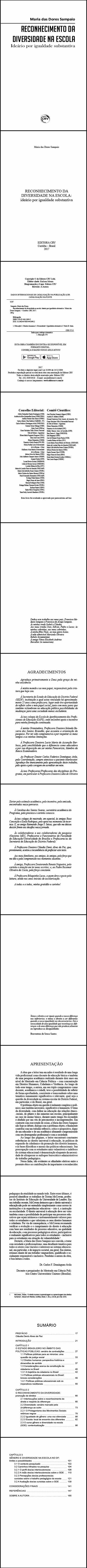 RECONHECIMENTO DA DIVERSIDADE NA ESCOLA:<br>ideário por igualdade substantiva